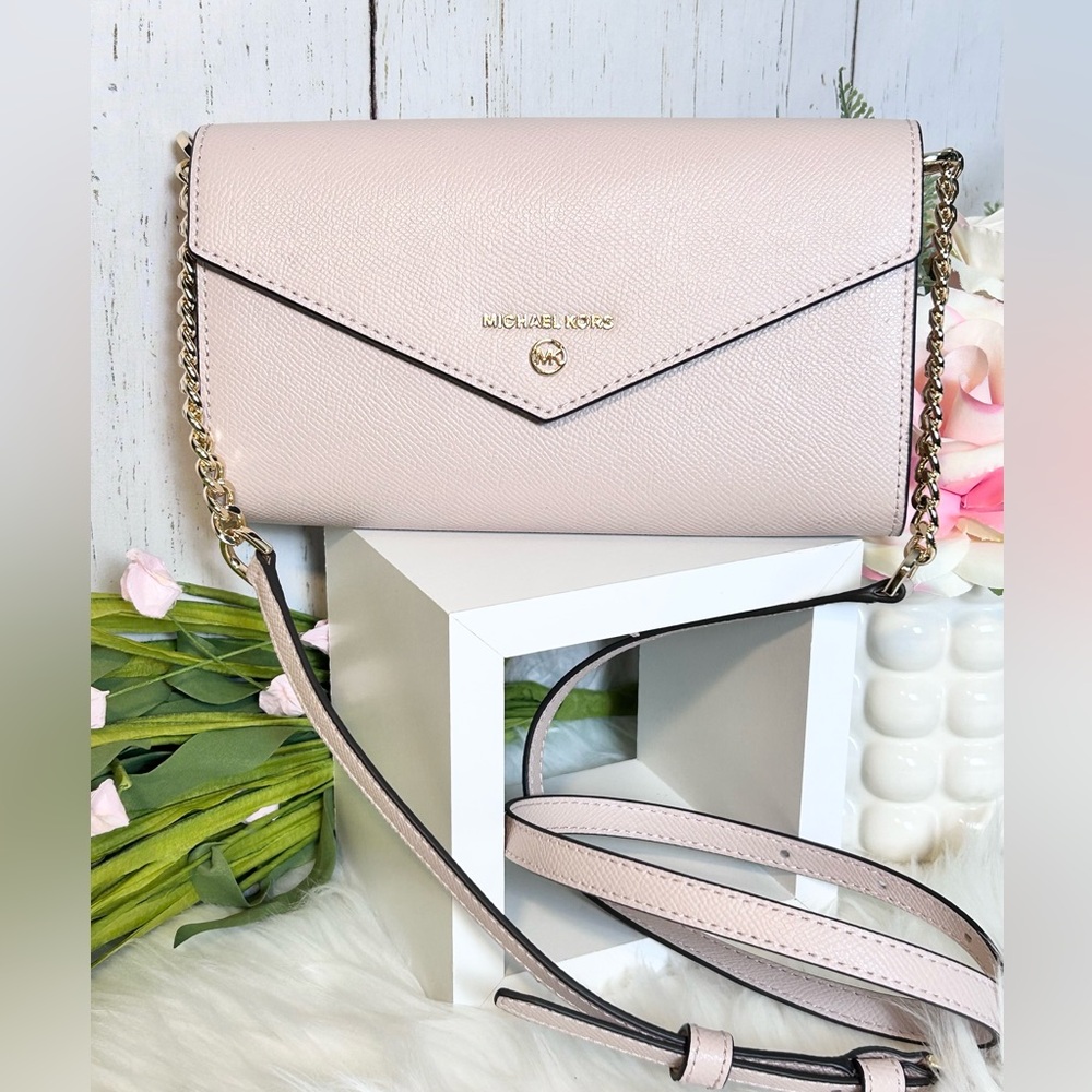Michael Kors Jet Set Charm Large Envelope Phone Xbody Clutch NWT